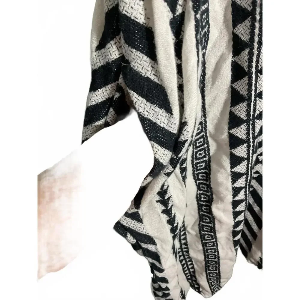 Old Navy Black and White  Boho Geometric Pattern Dress Large - Picture 4 of 7